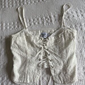 Princess Polly lace up crop top